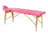 Преносима двусекторна кушетка Comfort Activ Fizjo - розово 186 х 60/81 х 62/81 см