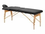 Преносима двусекторна кушетка Comfort Activ Fizjo Lux 2 - бяла/черна