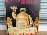 Метална табела реклама гуми Michelin ретро Мишелин човечето гумаджия