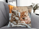 Калъфка с котенца с телефони