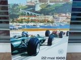 Метална табела кола Monaco 1966 рали формула 1 Gran Prix улици плажове публика