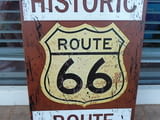 Метална табела Route 66 Historic Историческата магистрала пътят към успеха