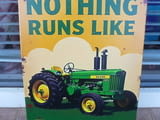 Метална табела Трактор John Deere Нищо не раоботи като тях оране нива земеделие замеделец