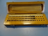 Комплект резбомерни накрайници DDR Suhl W4.5-W60-48 Thread measuring anvis